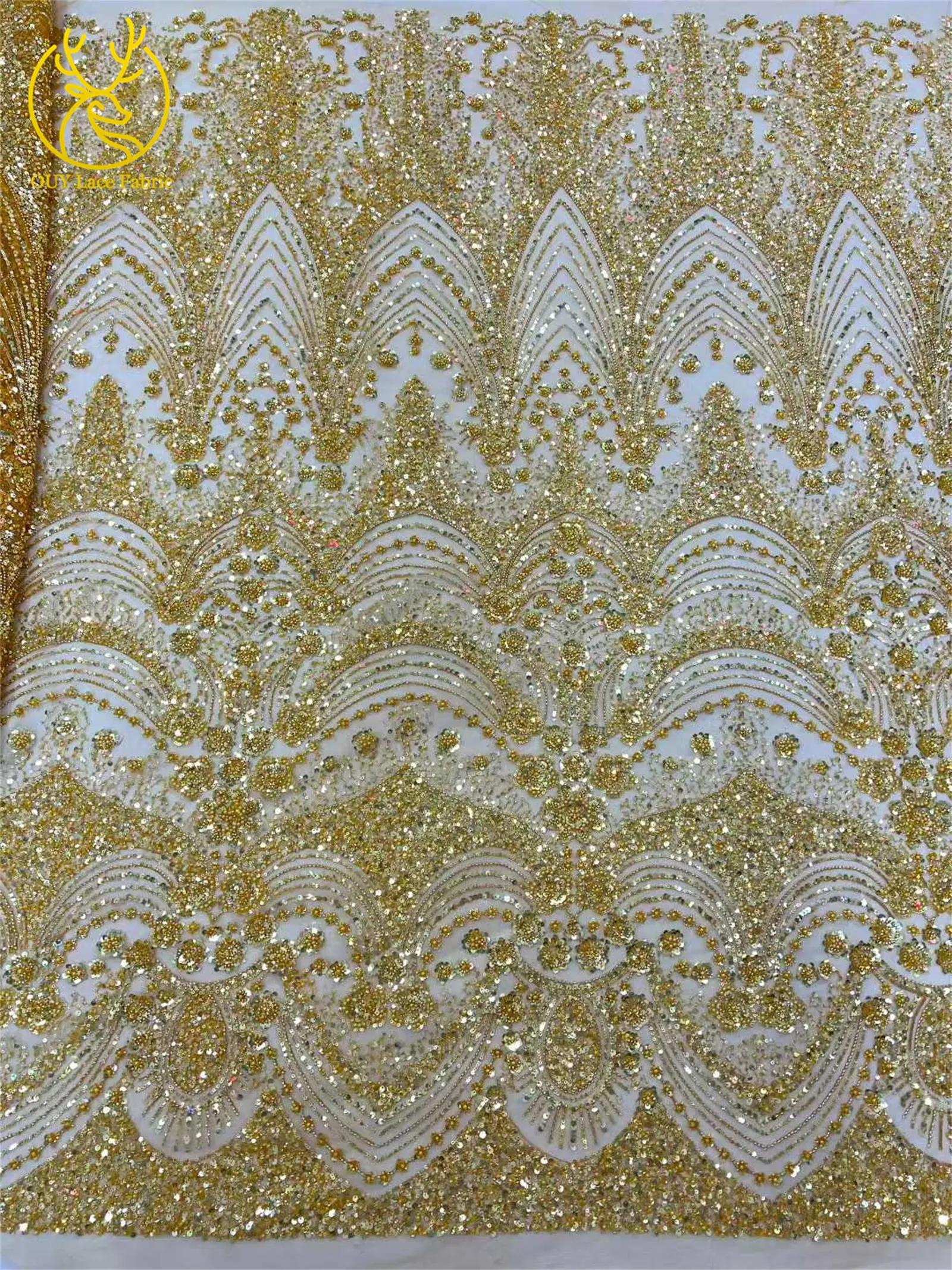 Vestidos de Fiesta Elegantes para Mujer, Estilo Africano Nigeriano 2026, con Encaje con Cuentas, Talla 5, Lentejuelas Francesas de Lujo, Tela de Malla