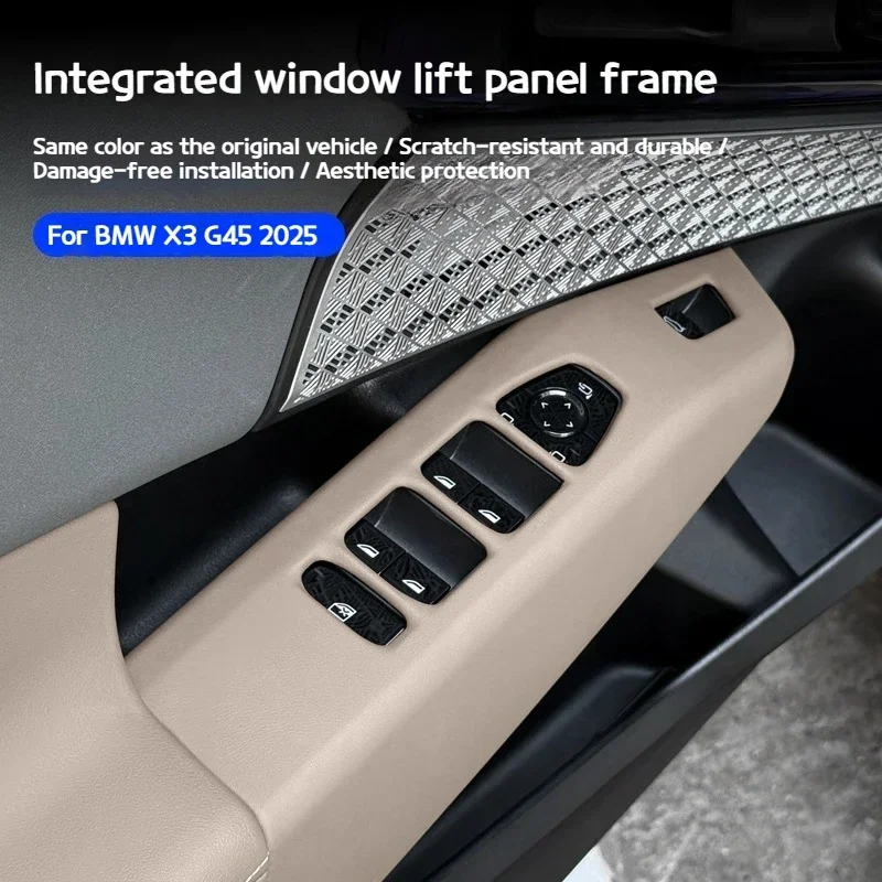 For BMW X3 G45 2025 Car leather window lifting panelsall-inclusive coverage scratch-proof protective pads car accessories