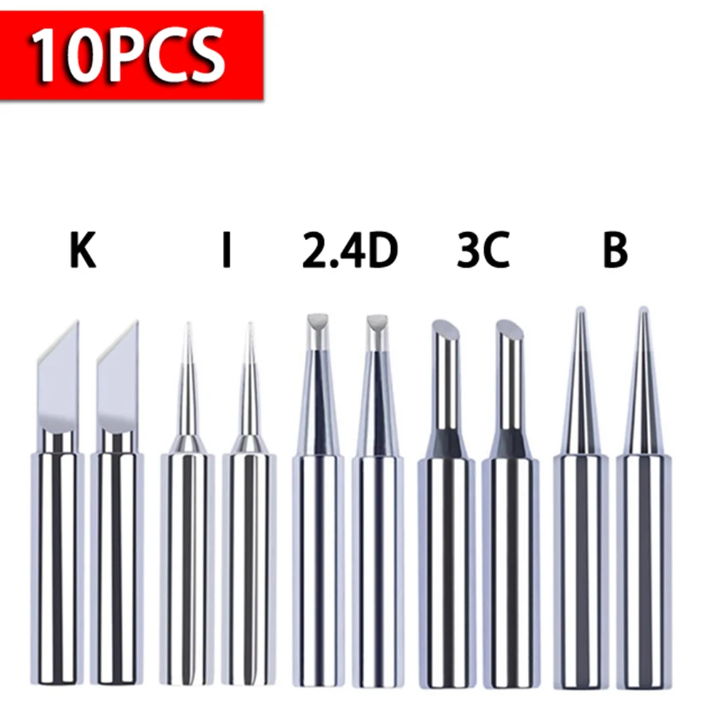 Soldering Iron Soldering Iron Tip Soldering Iron Tips Soldering Tip 10 Pcs/Set For Soldering Station I+B+K+2.4D+3C Latest New