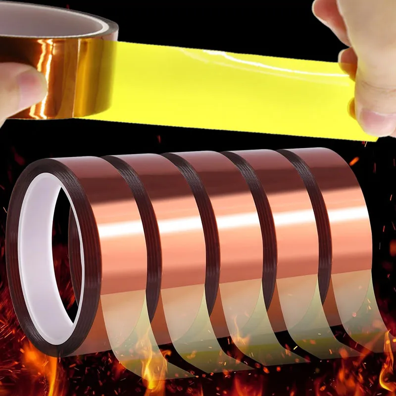 Heat Resistant Sublimation Tape for Heat Transfer Electronics Masking Protecting Circuit Board Gold Heat Transfer Tape