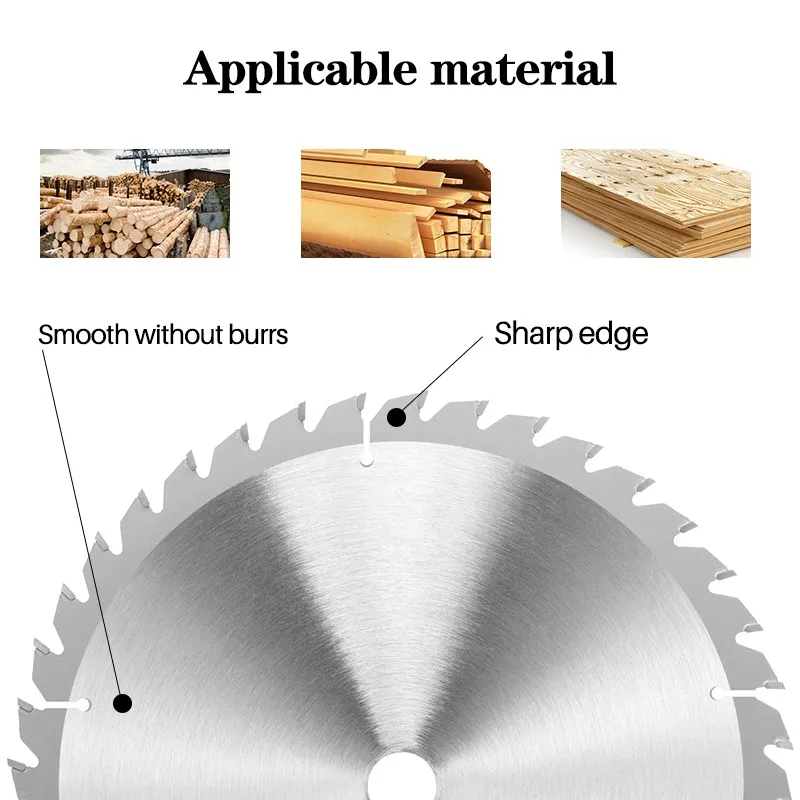 Circular Saw Blade 160/165mm Wood Cutting Disc Carbide TCT Saw Blade for Woodworking Cutting Tool