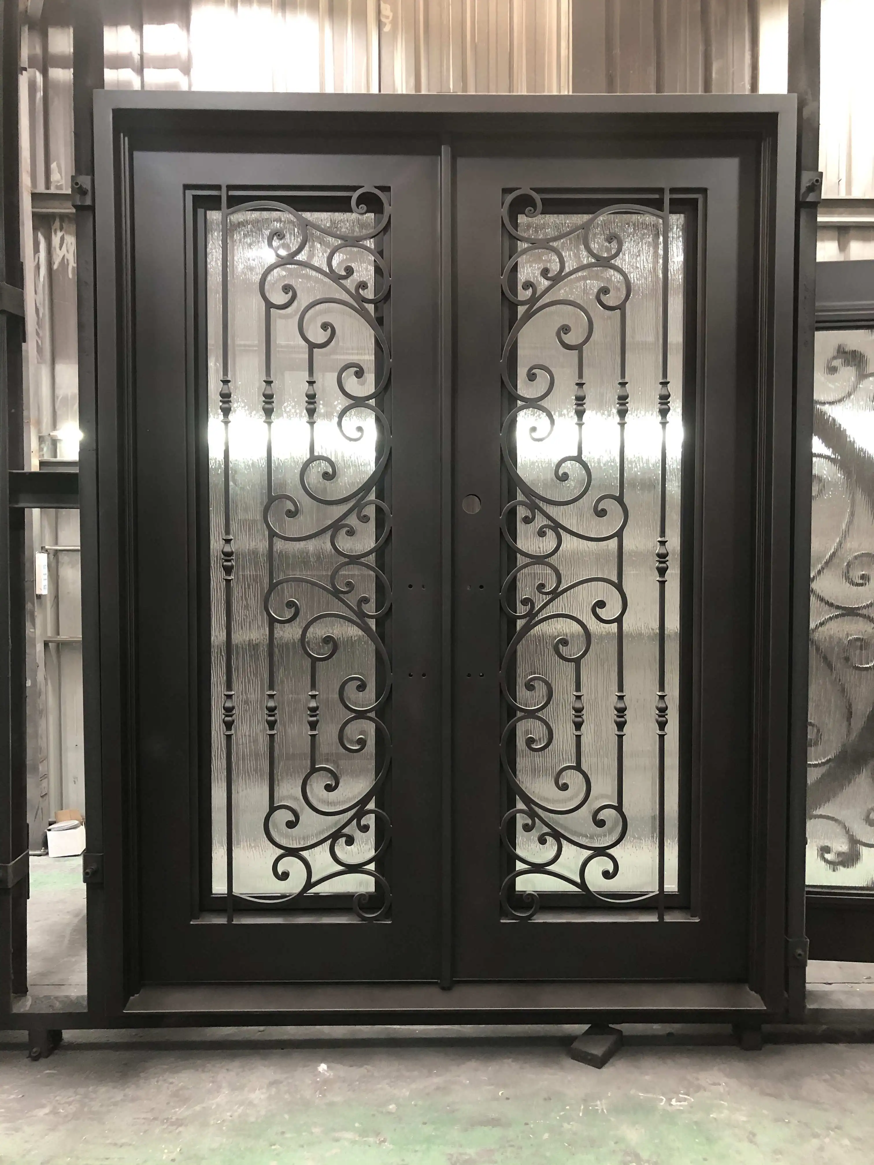 Custom Or Standard Iron Doors Entrance Wrought Wrought Iron French Doors Iron Door