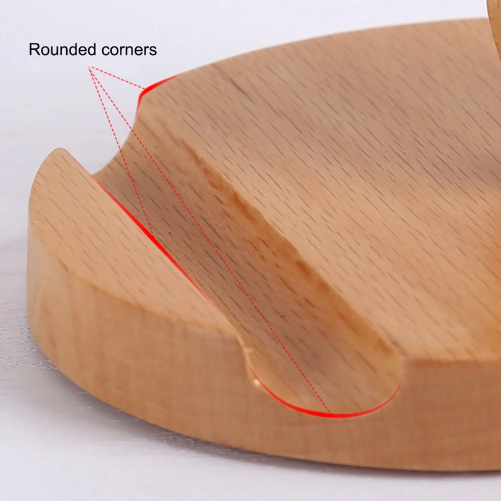 나무 동물 휴대 전화 홀더 자동차 홈 마운트 크래들 데스크 스탠드 미끄럼 방지 휴대 전화 스탠드 도크 홀더 테이블 책상 장식품