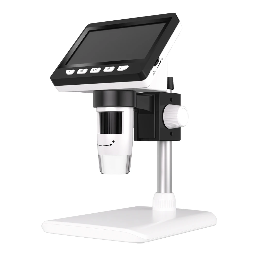 4.3Inch IPS Digital Microscope 50-1000X Coin Microscope for Error Coins USB Magnifier Microscope with Computers Operating System