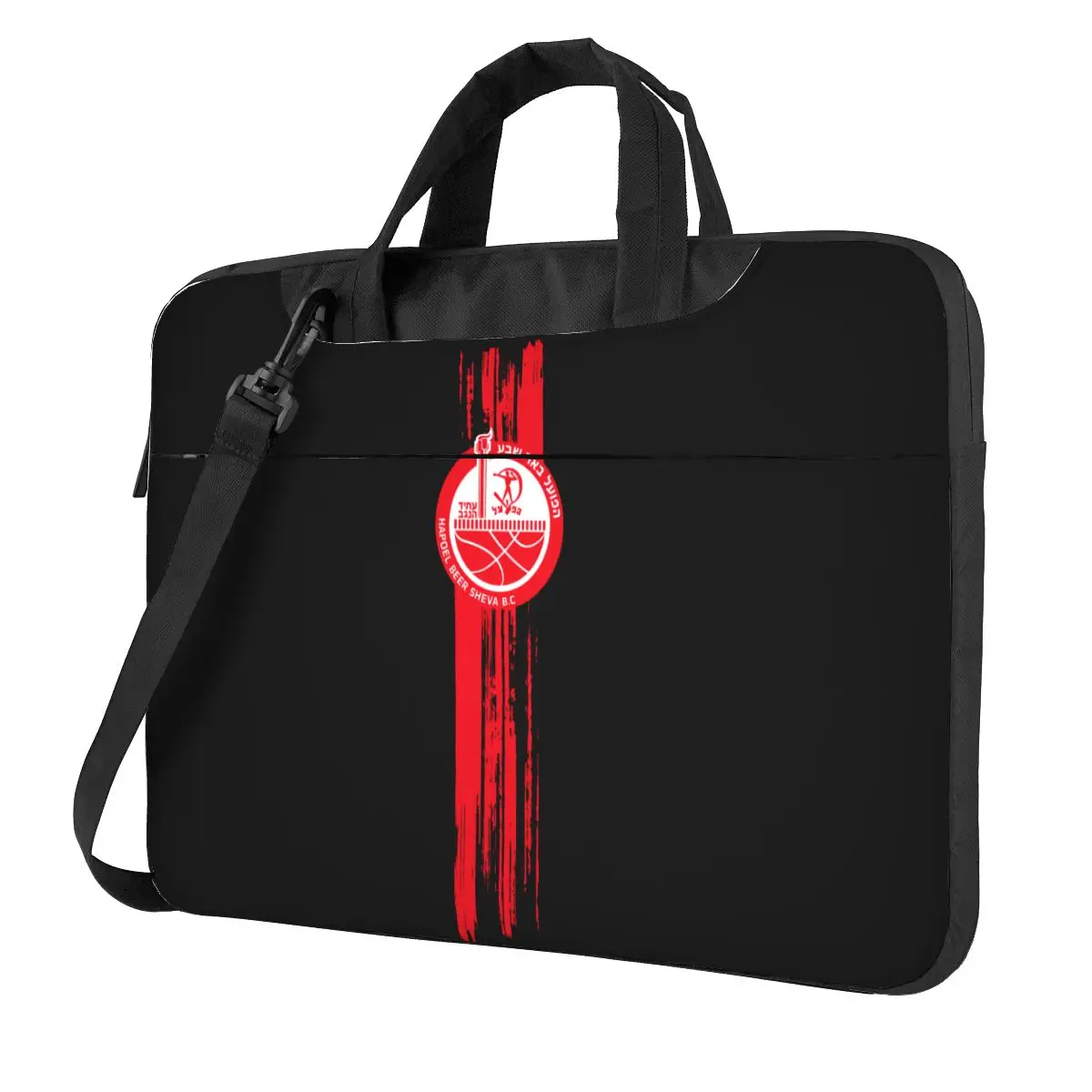 Israel Hapoel Beer Sheva Bc Laptop Shoulder Messenger Bag Sleeve Classic Slim Messenger Bag Business Casual or School