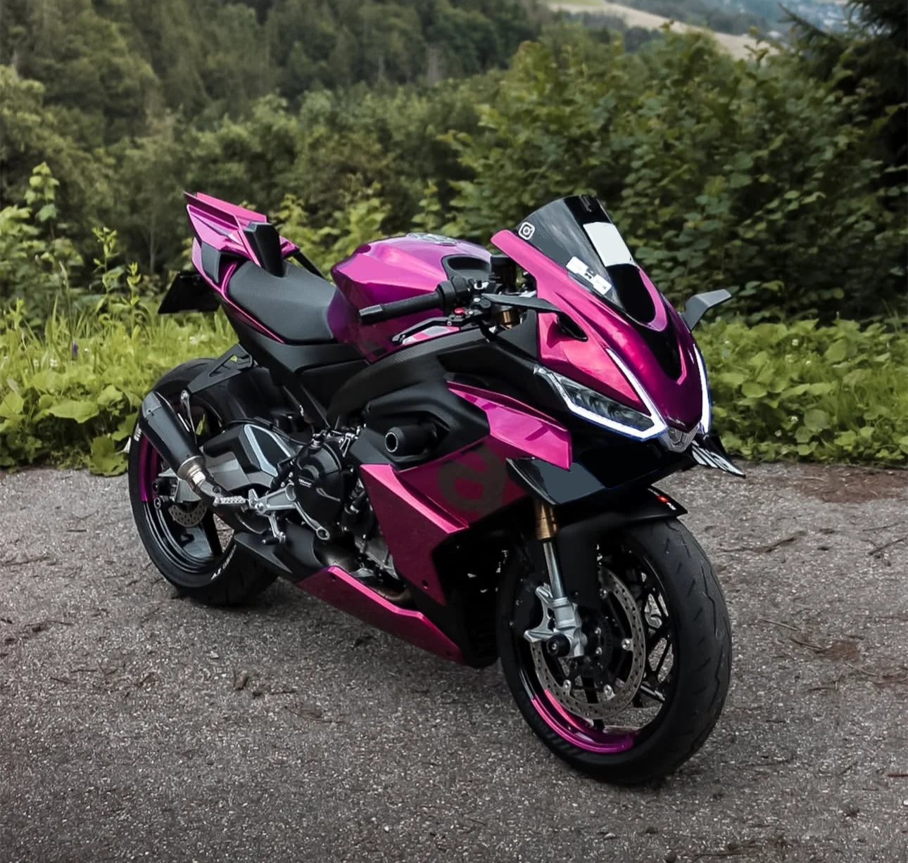 NUOVI Kit Carene in ABS Adatti per Aprilia RS660 2020 2021 2022 2023 Set Carrozzeria Personalizzato Viola Nero