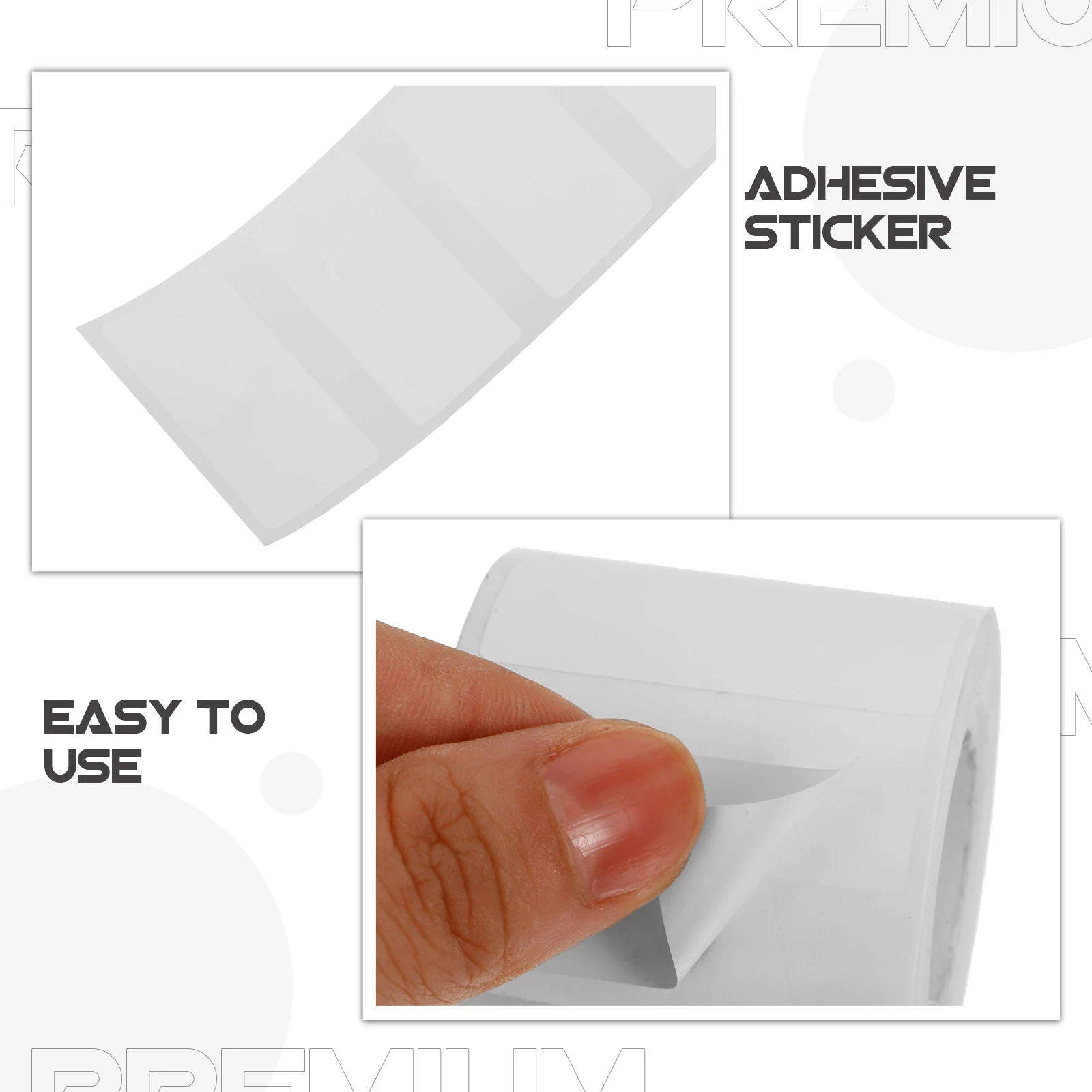 

40mm 20mm Food Storage Labels PVC Self Adhesive Stickers for Jars Bottles Classification Multi Function Office Home Storage Tags