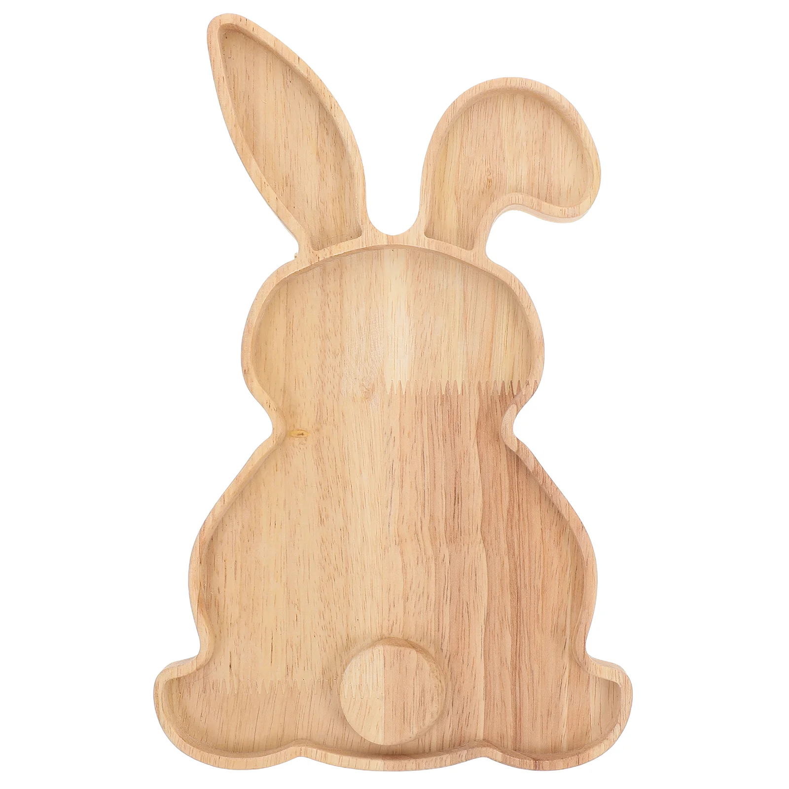 

Rabbit Tray Dessert Serving Wood Dish Fruit Wooden Kids Decorative Delicate Plate Snack