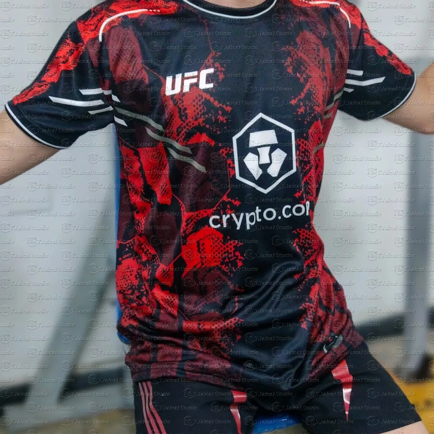 

Футболка UFC Boxing Match Pursuer с короткими рукавами, лето 2025, повседневный дышащий быстросохнущий топ большого размера с 3D принтом для мужчин и женщин