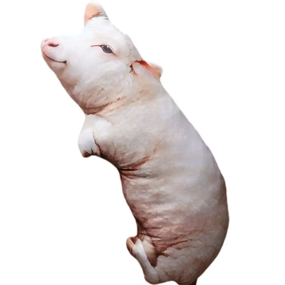 Material Animal Body Pillow PP Cotton Filled Soft Texture Poultry Throw Pillows Sheep Shape Fabric Sheep Pillow For Men