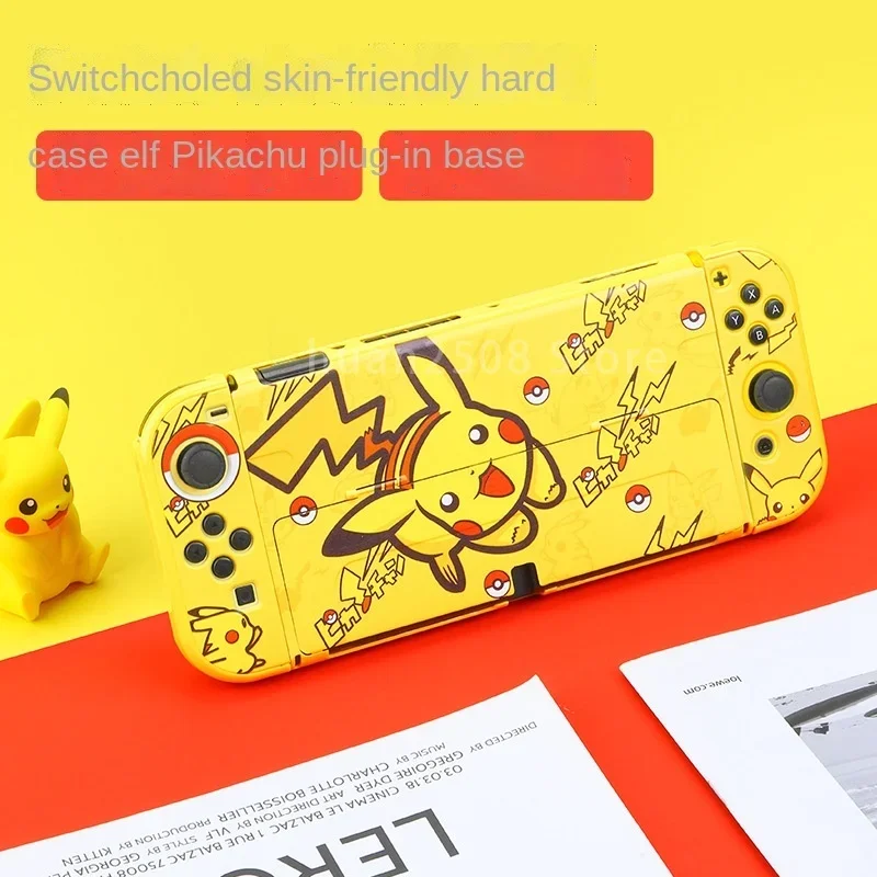 Pokemon Pikachu Cute Protective Case for Nintendo Switch OLED Cover Skin Shell Anti-Shock for Switch Console OLED NS Accessories