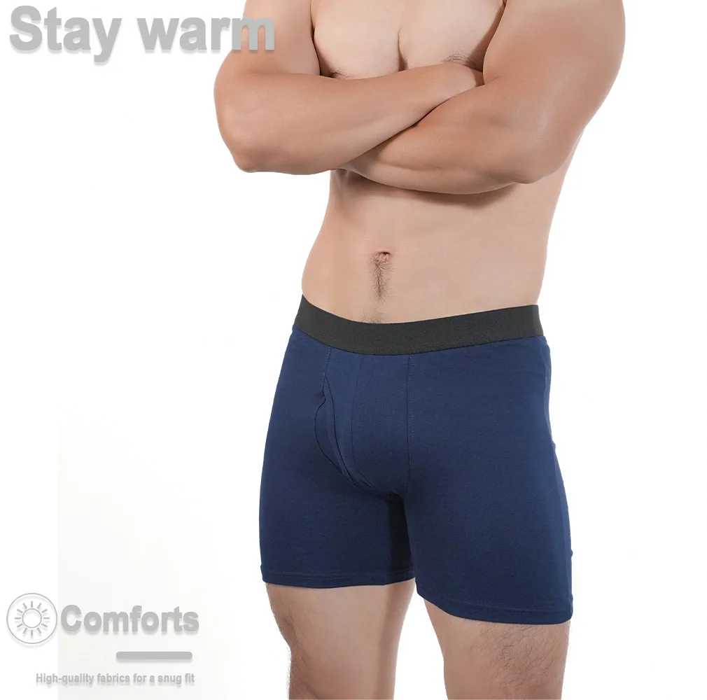 Mens Long Boxer Briefs Youth Sports Underwear Cotton Underpants Breathable Stretch Panties Plus Size Boxers Shorts Mens Gifts - Image 6