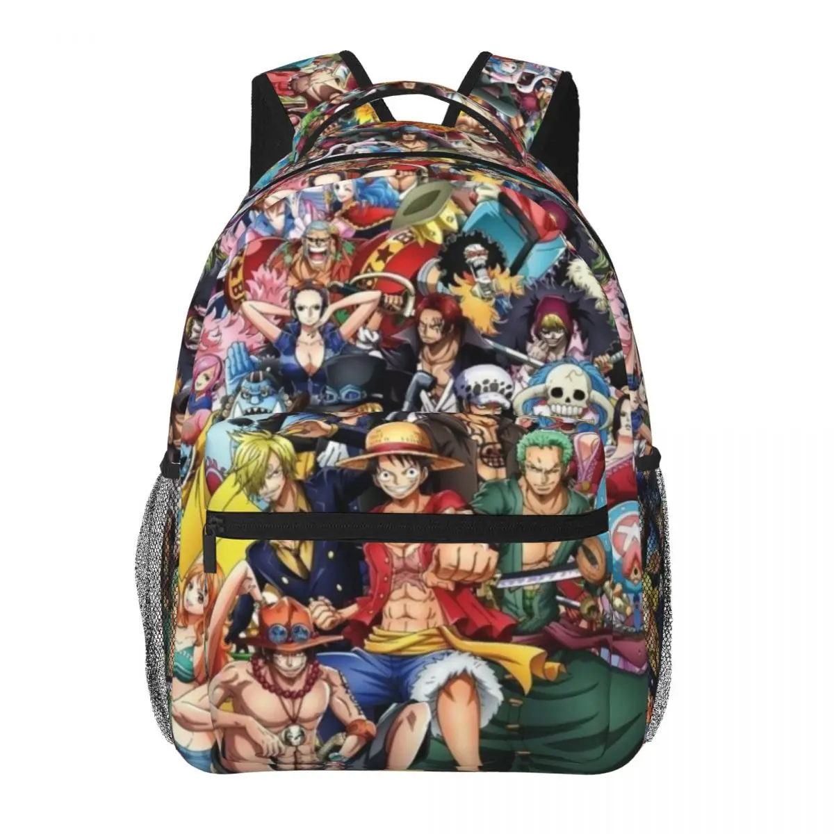 Uma peça impressa leve mochila casual, apto para escola, ao ar livre, compras, escritório, 17"