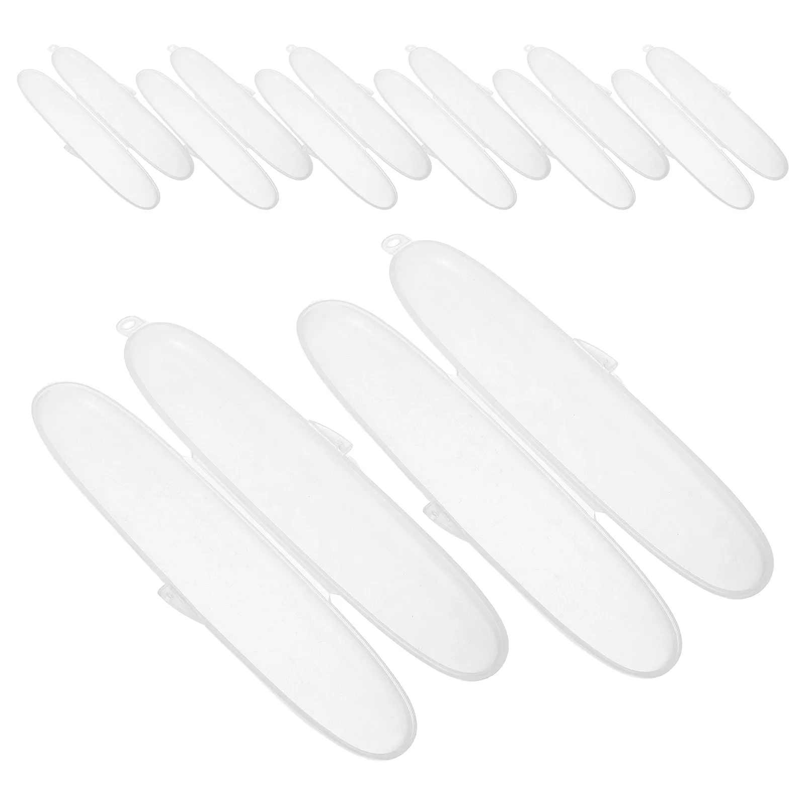 8Pcs Portable Utensil Holder Silicone Baby Spoon Fork Storage Box Transparent Dustproof Lid Toddler Cutlery Organizer Reusable view 6