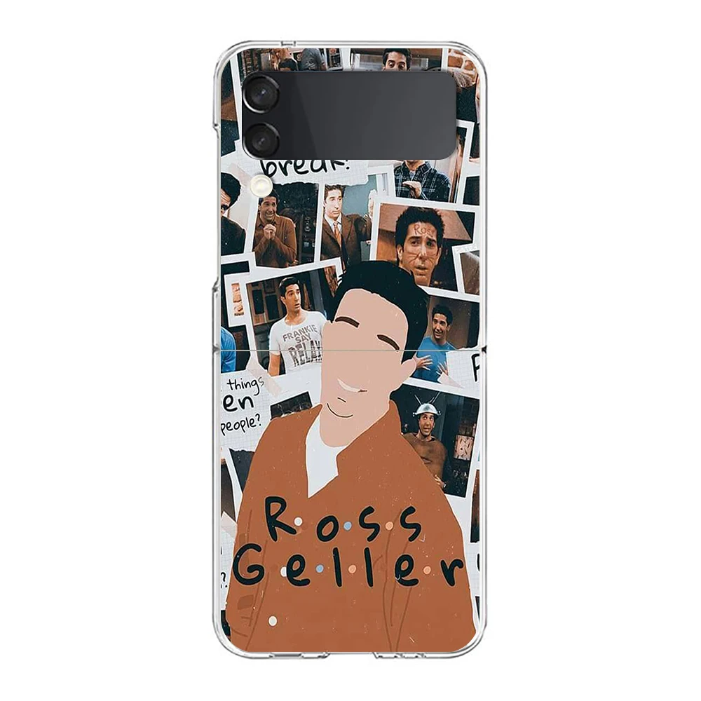 Friends TV Show Characters Hard PC Phone Case For Samsung Galaxy Z Flip 6 5 4 Transparent ShockProof for Samsung Z Flip 3 Shell