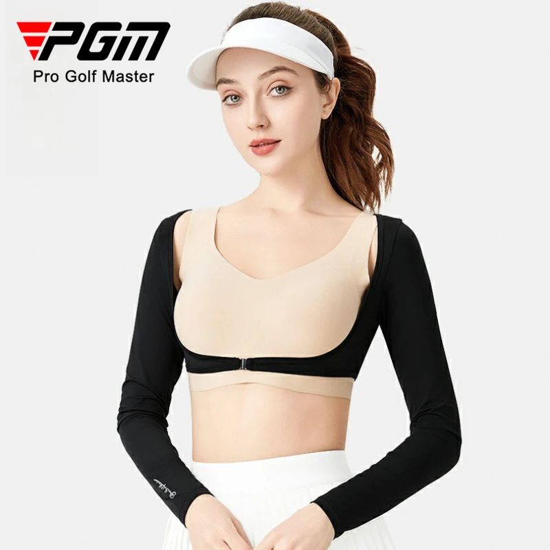 PGM Women Golf Sunscreen Long Sleeve Shawl Bottom Shirts Summer Ice Silk Top YF798