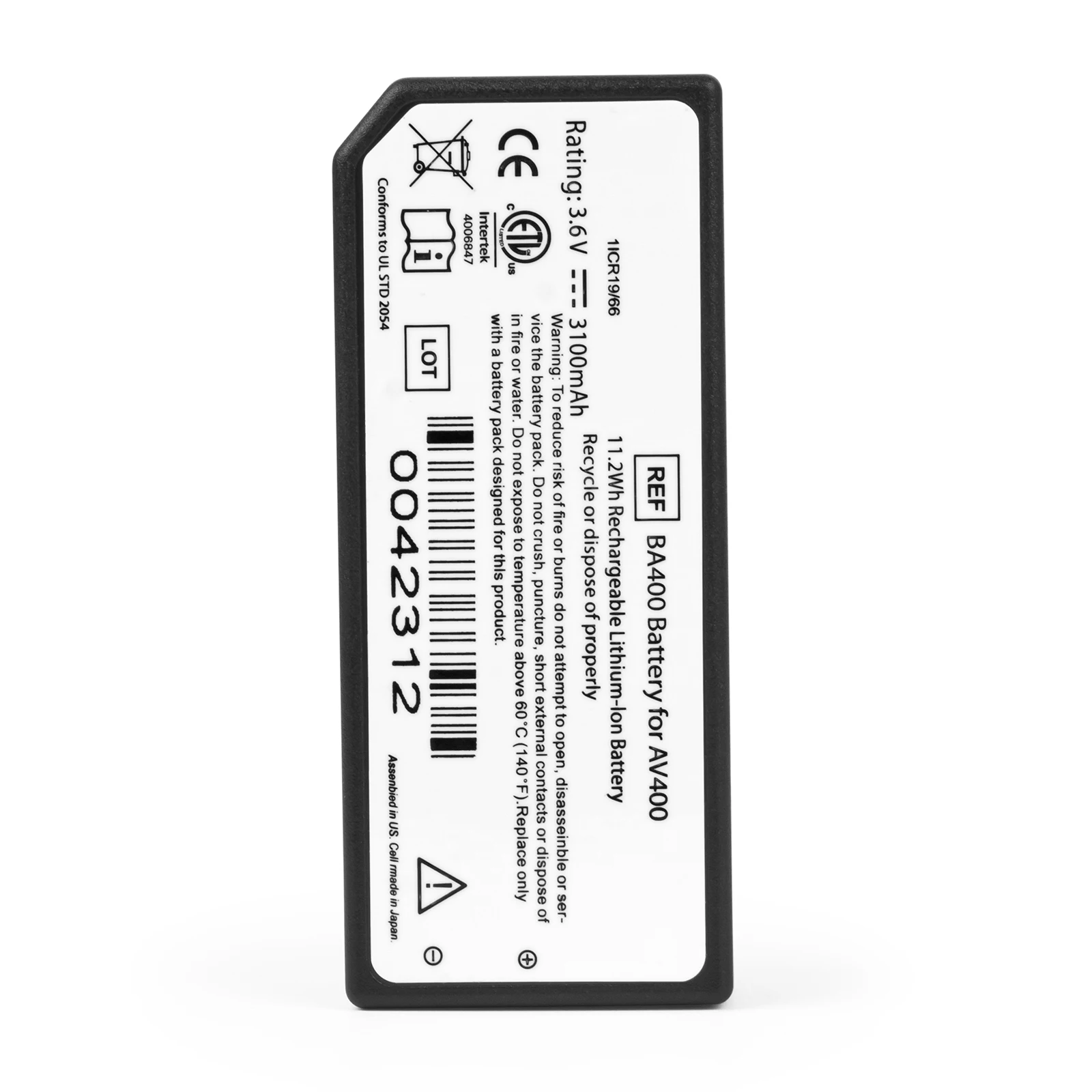 

Vital Signs Monitor Battery For Veins AccuVein AV400 AV300 Battery BA400