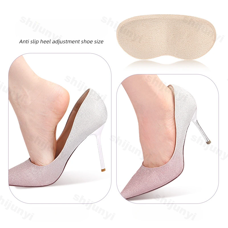 A Pair Heel Stickers Women Insoles High Heels Protector Adjust Size Adhesive Heel Anti-slip Insoles Relief Foot Care Insoles