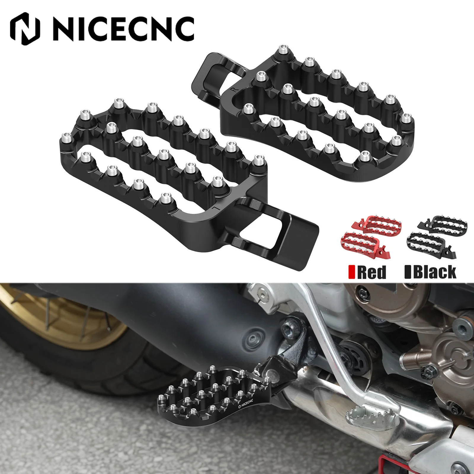 

For 2020-2025 Honda CRF1100L Africa Twin/Adventure Sports Foot Pegs Footrests Foot Pedal CRF1100L CRF 1100L CRF 1100 Africa Twin