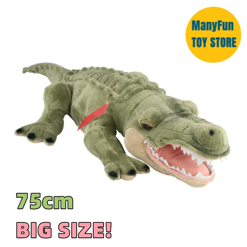 

Nile Crocodile High Fidelity Anime Cute Plushie Alligator Plush Toys Lifelike Animals Simulation Stuffed Doll Kawai Toy Gifts