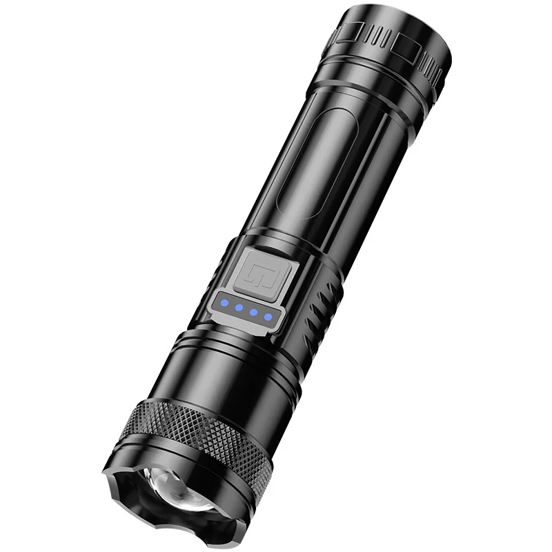 Superheldere LED-zaklamp USB oplaadbare zaklamp Telescopische zoomzaklampen Draagbare noodwerklampen
