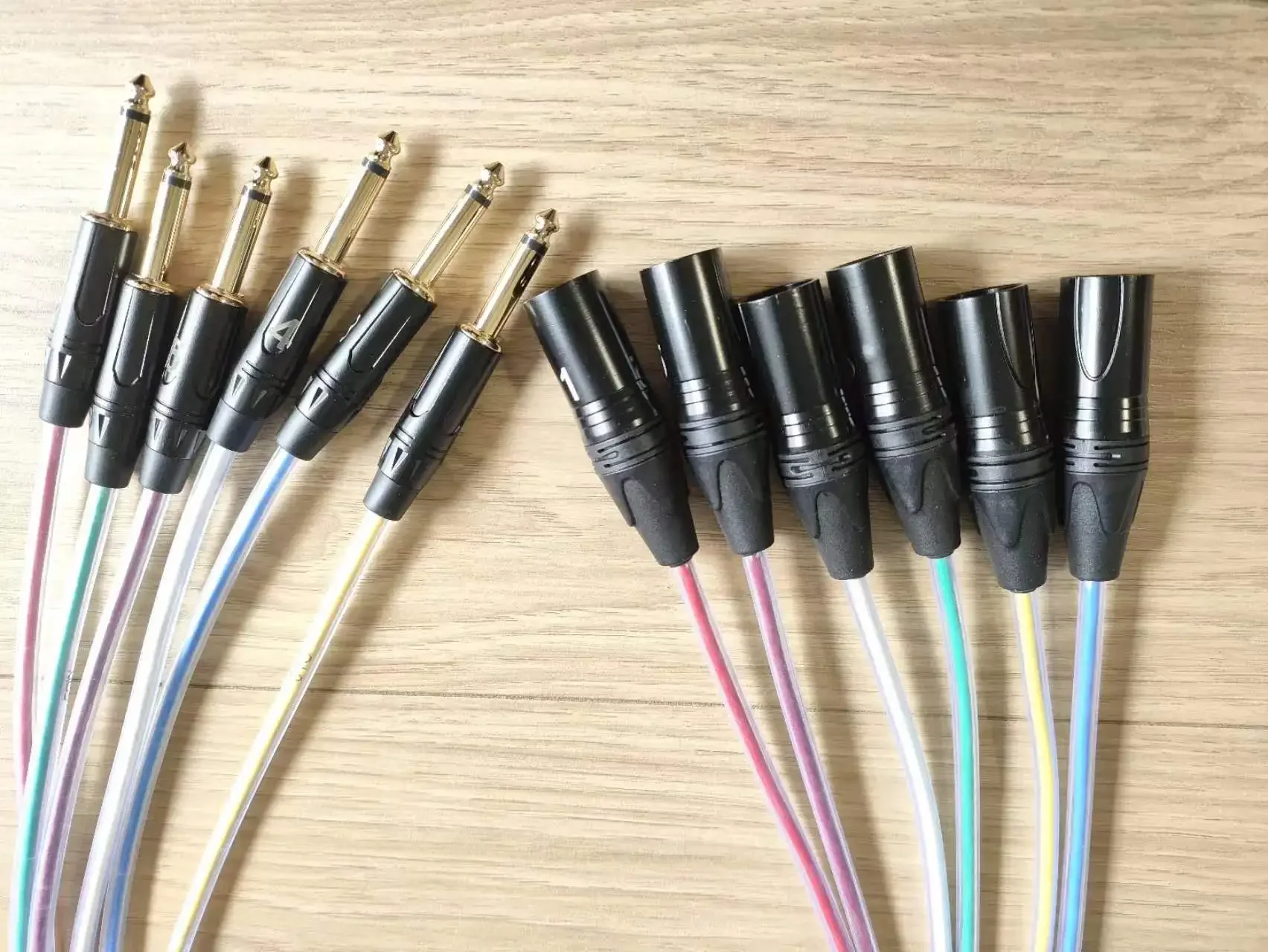 2 4 6 8 12 16 قناة 3 دبوس XLR كابل ذكر إلى 6.5 مللي متر المهنية متعددة الوسائط ثعبان 6.35 مللي متر P10 وصلة تمديد الصوت #4