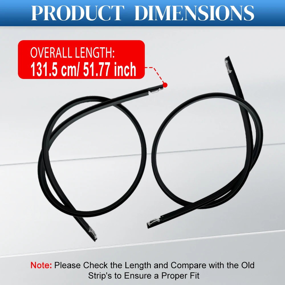 Pair Left Right Car Roof Drip Finish Moulding Seal Strips Trim for Honda Civic EK2 EK3 EK4 EK9 1996-2000 74316-S03-003 view 3