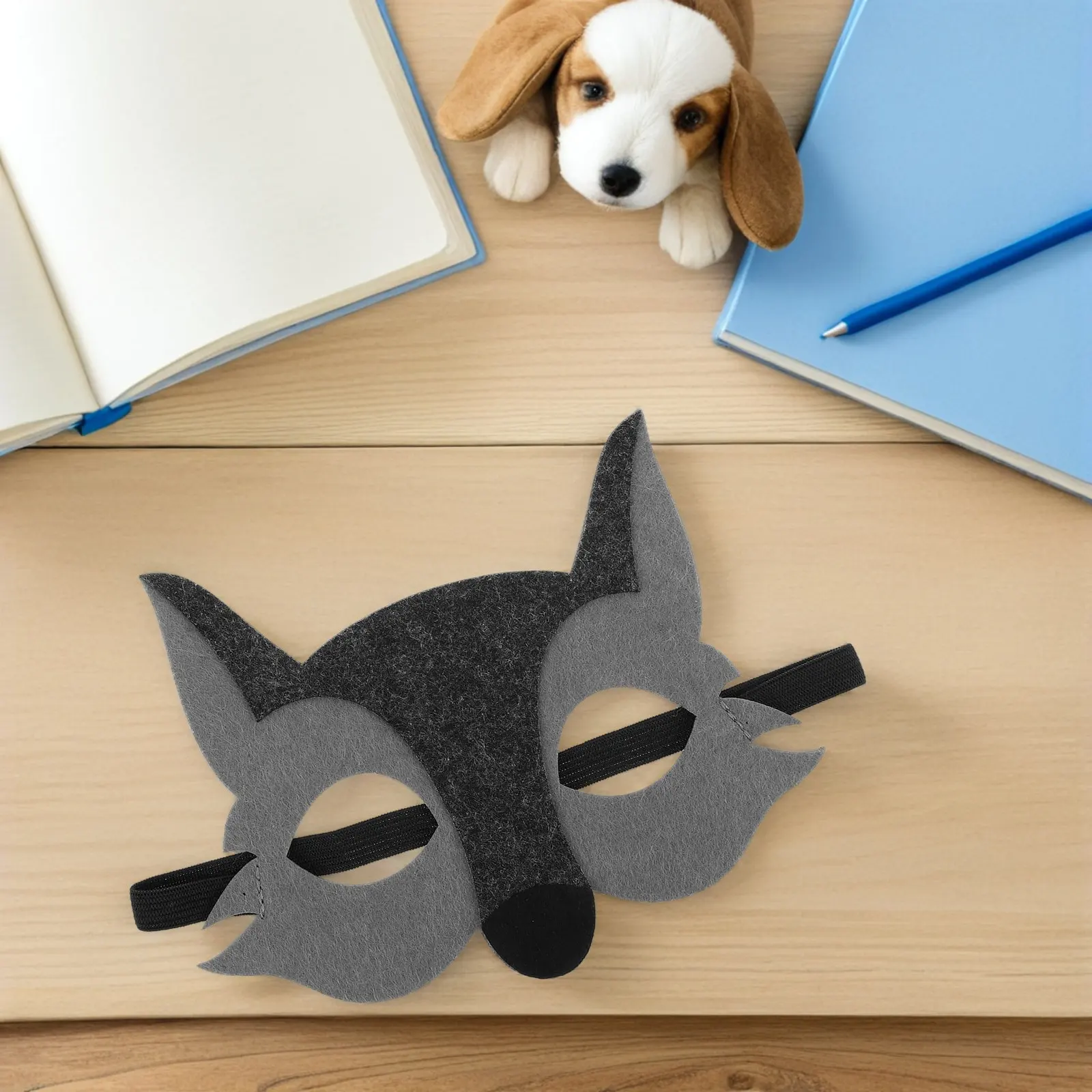 

15Pcs Childrens Animal Masks Realistic Wolf Design Half Face Comfortable Nonwoven Face Mask for Kids Outdoor Events Role Play