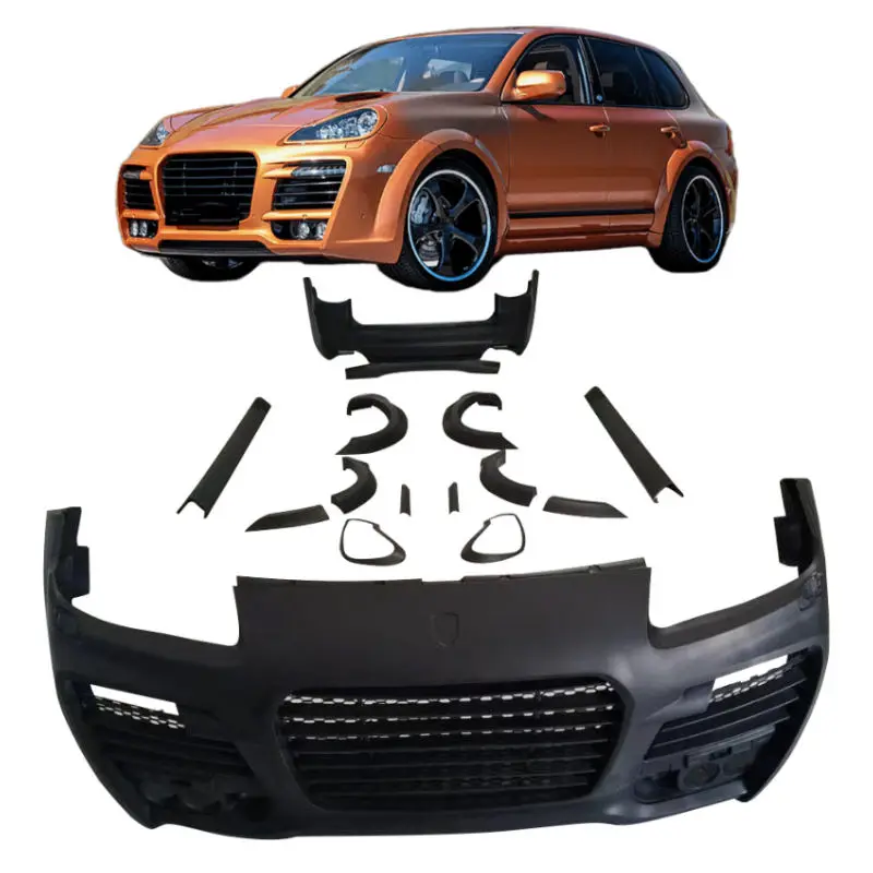 

Front Rear Bumper Full Wide Body Kit For Porsche Cayenne 955 957 Body Kit Turbo Mk2 Parts Case,100% TESTED WELL