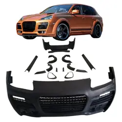 Front Rear Bumper Full Wide Body Kit For Porsche Cayenne 955 957 Body Kit Turbo Mk2 Parts Case,100% TESTED WELL