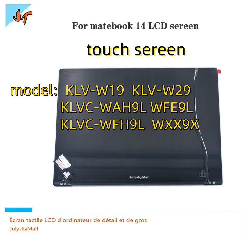 

14 "LCD touch screen assembly suitable for Huawei Matebook 14 KLVC-WFE9L WFH9L KLV-W19 w29 laptop LCD display screen replacement