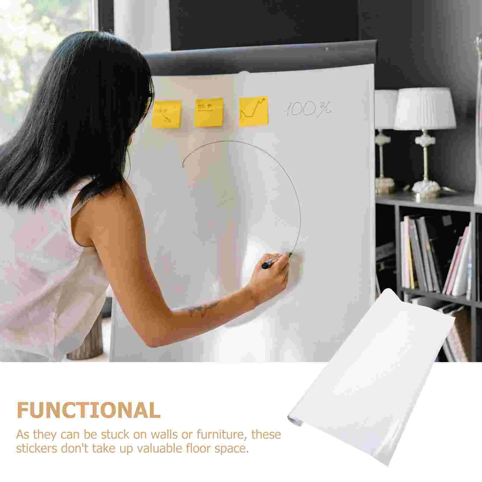 Whiteboard Wall Stickers for Home Erasable Dry Erase Writing Portable Pe Office Supplies Wallpaper