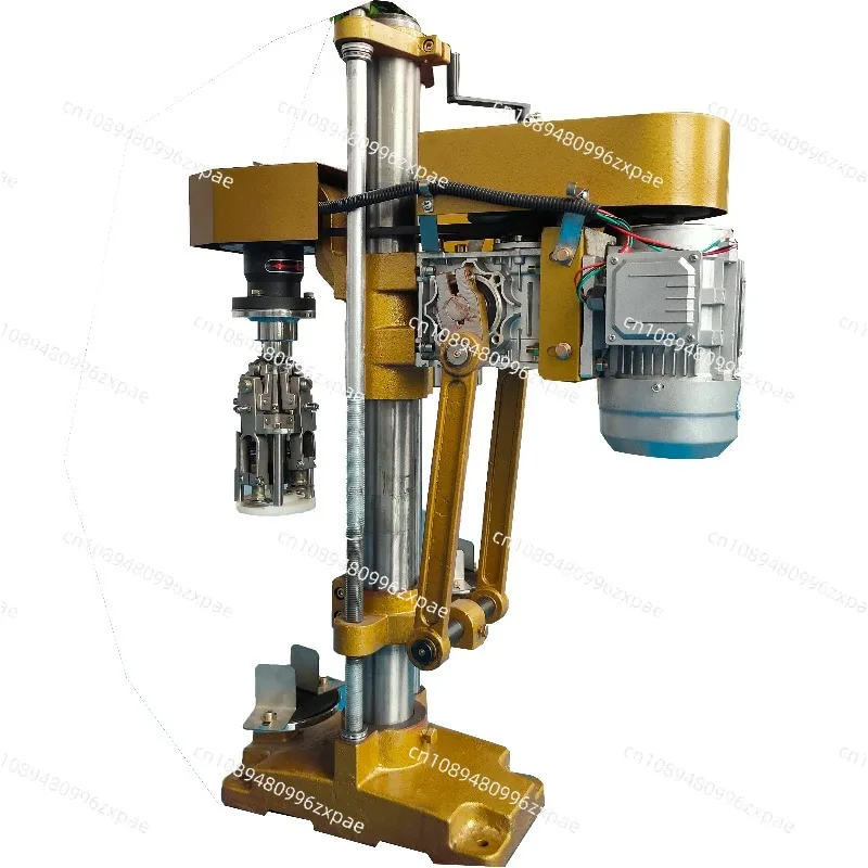 

Небольшая полуавтоматическая машина для запечатывания алюминиевых крышек, машина для укупорки алюминиевой крышки пластиковой крышки красного вина Baijiu