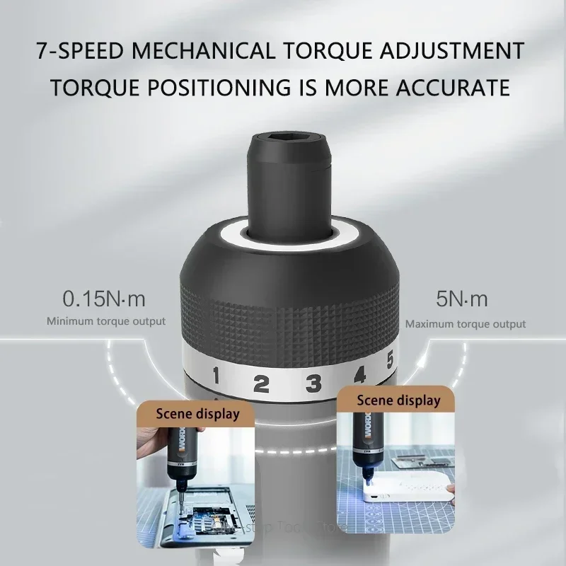 Electrical Screwdriver Set Worx 4V WX242 Smart Cordless Electric Screwdrivers USB Rechargeable Handle 30 Bit Sets Tools