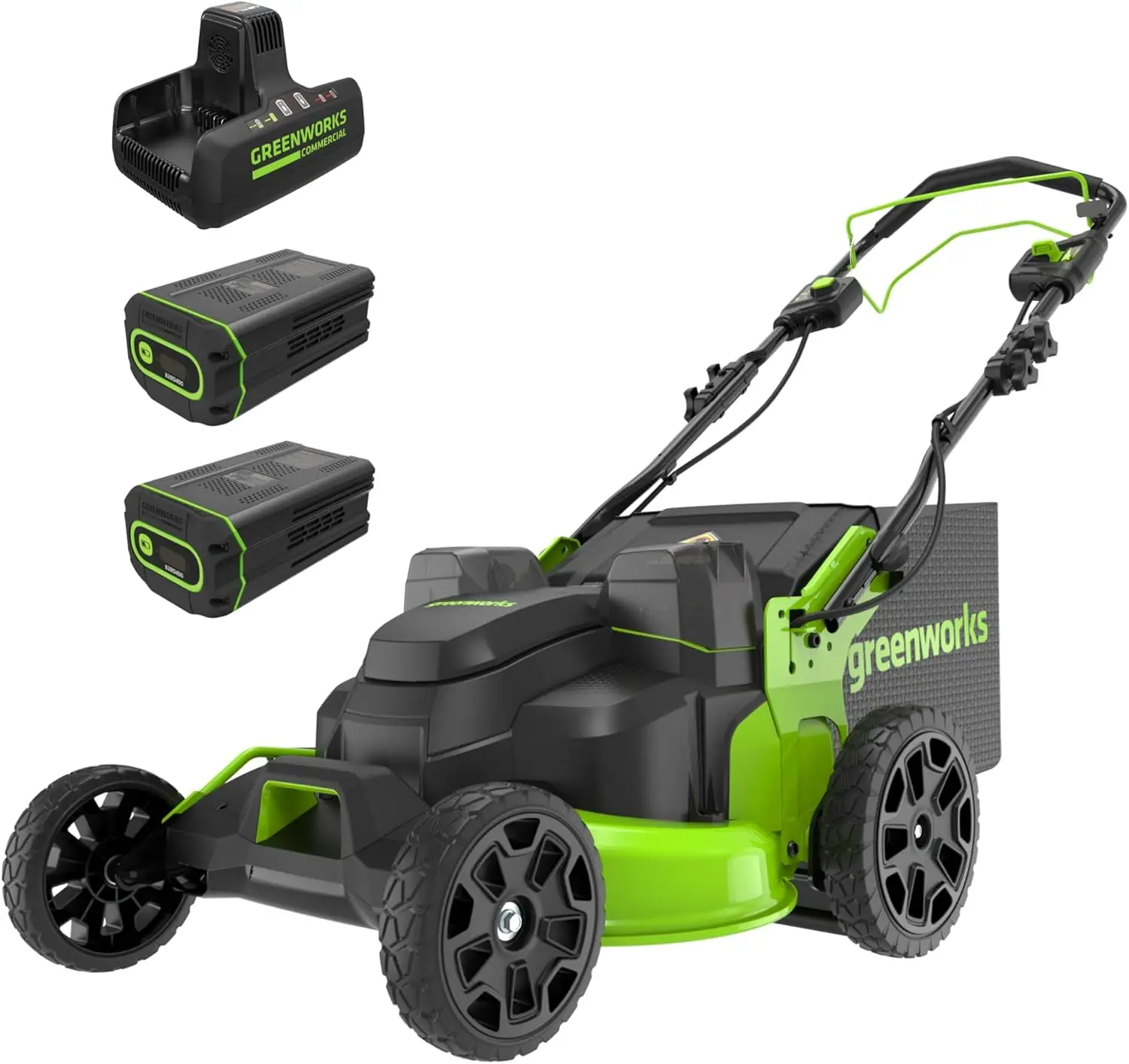 82V 25” Brushless (Self-Propelled) Prosumer Cordless Lawn Mower, (2) 4.0Ah Batteries And 8A Dual Port Rapid Charger