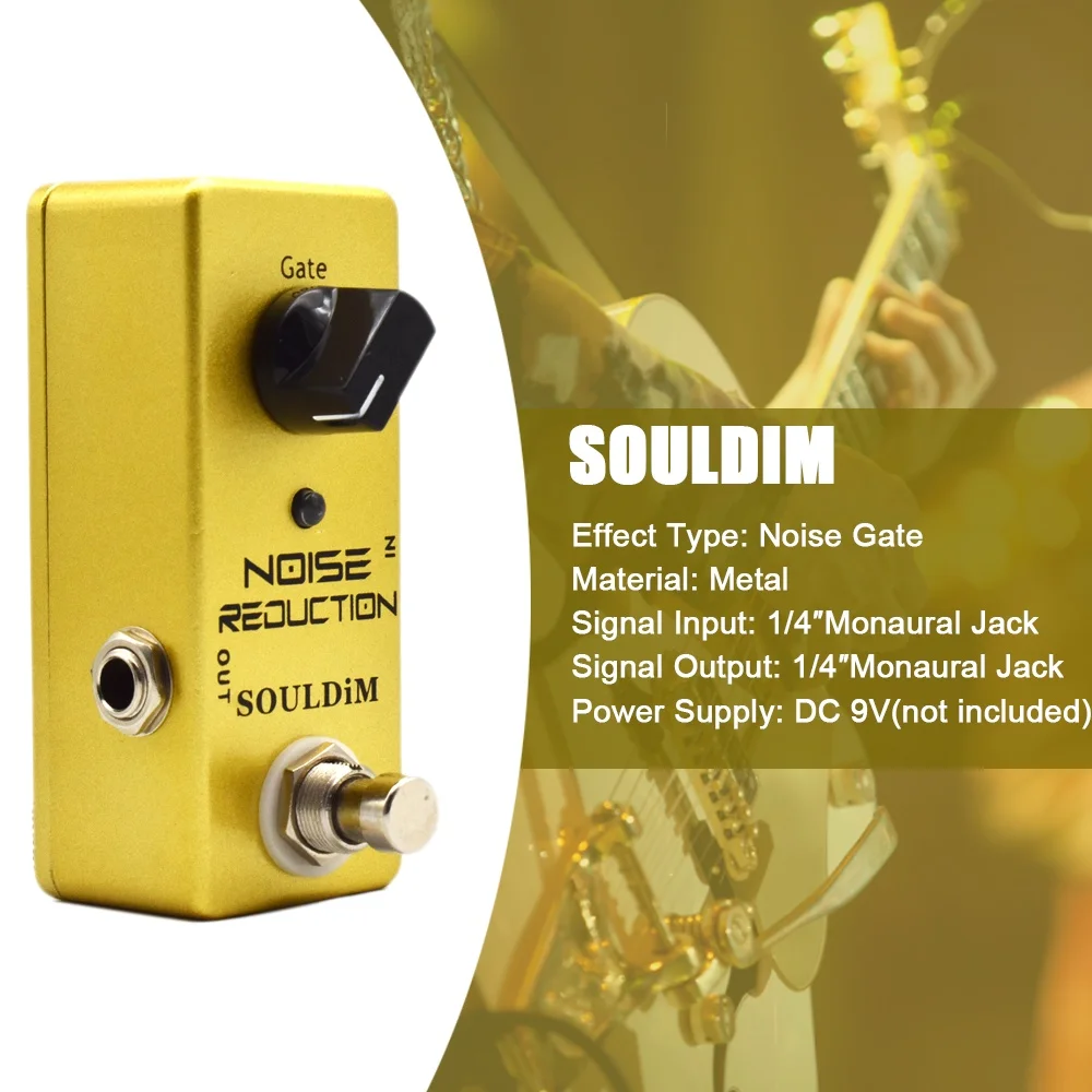 SOULDIM SD-01 Noise Reduction Mini Single Guitar Effect Pedal True Bypass Electric Guitar Parts Accessories