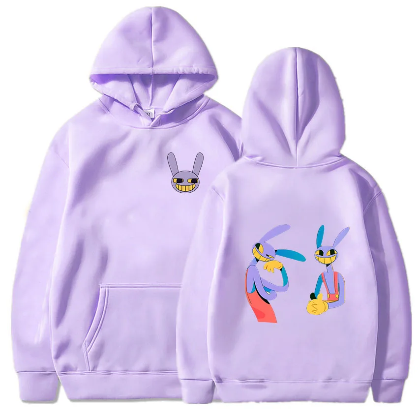 

The Amazing Digital Circus Hoodies for Women Men Cute Rabbit Graphic Sweatshirts Y2k Clothes Cartoon Long Sleeve Loose Pullovers