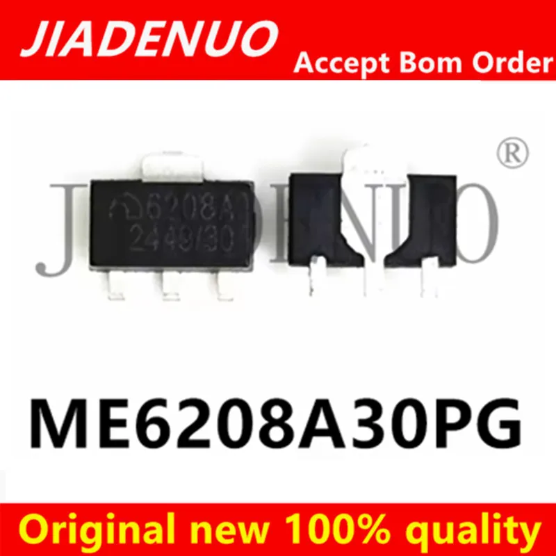 (10pcs)100% New ME6208A30PG 6208A ME6203A50PG 6203A ME6208A33PG ME6208A36PG SOT-89 Chipset