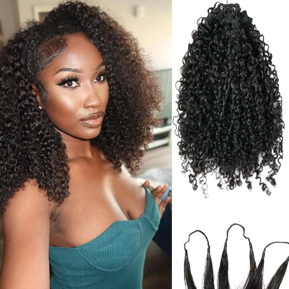 

Натуральные кудрявые волосы для плетения без узлов, предварительно разделенные, для женщин, с естественной текстурой и легким плетением.