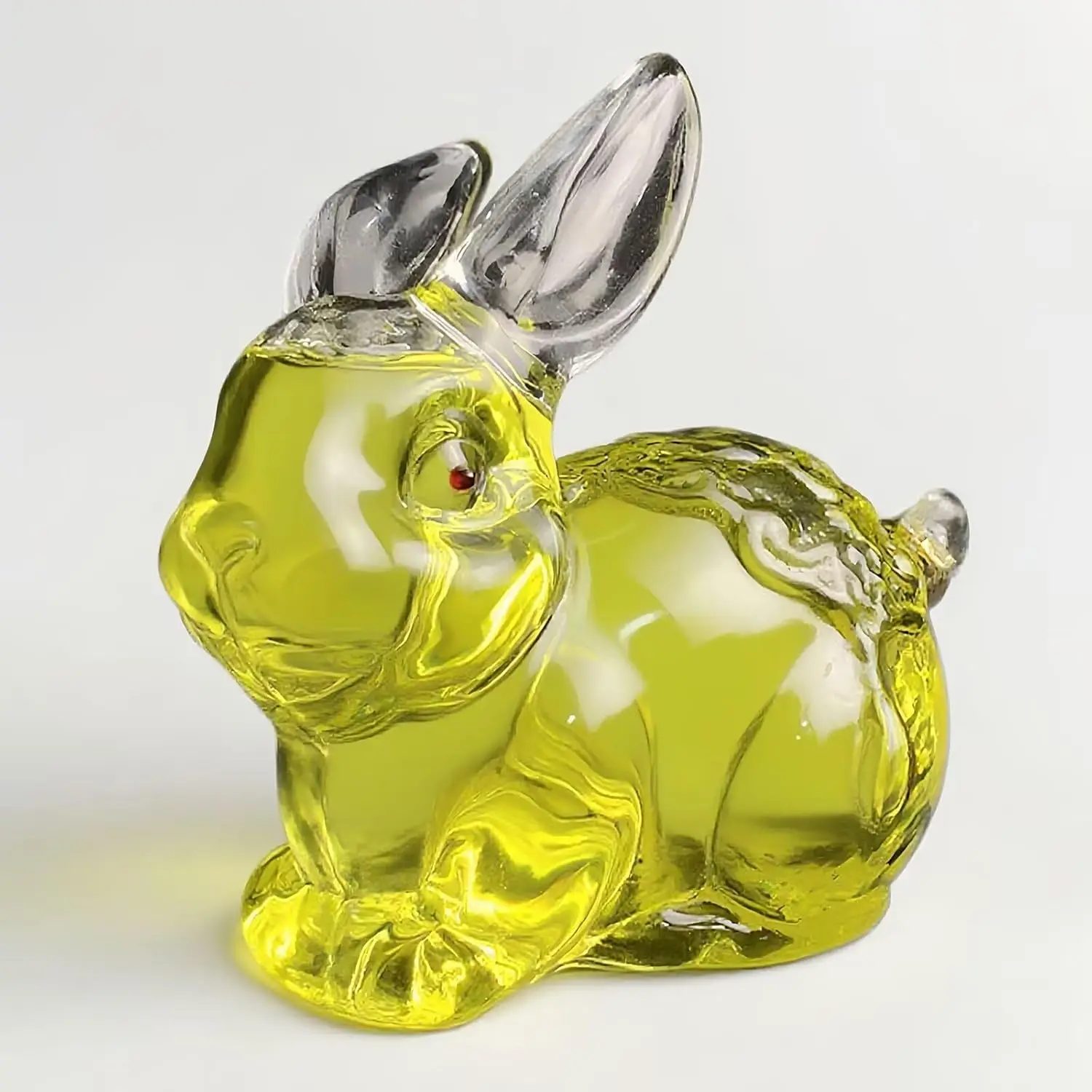 Whiskey Bottle Rabbit 1L Novelty Glass Decanter Empty Wine Bottle Hand Blown Home Bar Decor Gift for Men Alcohol Lover Collector