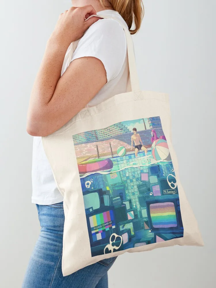 Only on TV Tote Bag personalized tote cute pouch bag canvas tote bags Handbags