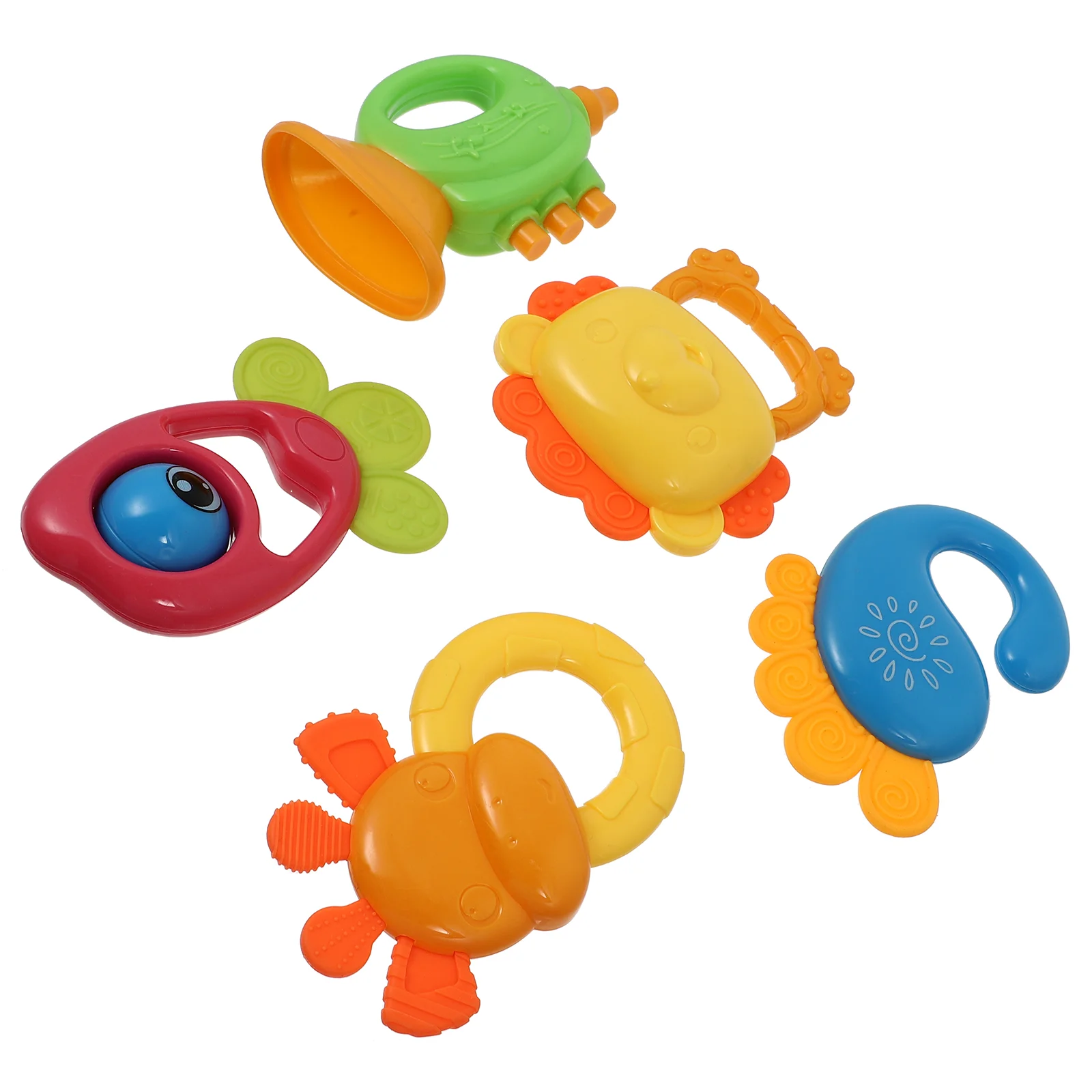 5 Pcs Teether Baby Soothing Childrens Toys Children’s Infant Teething Molar Puzzle