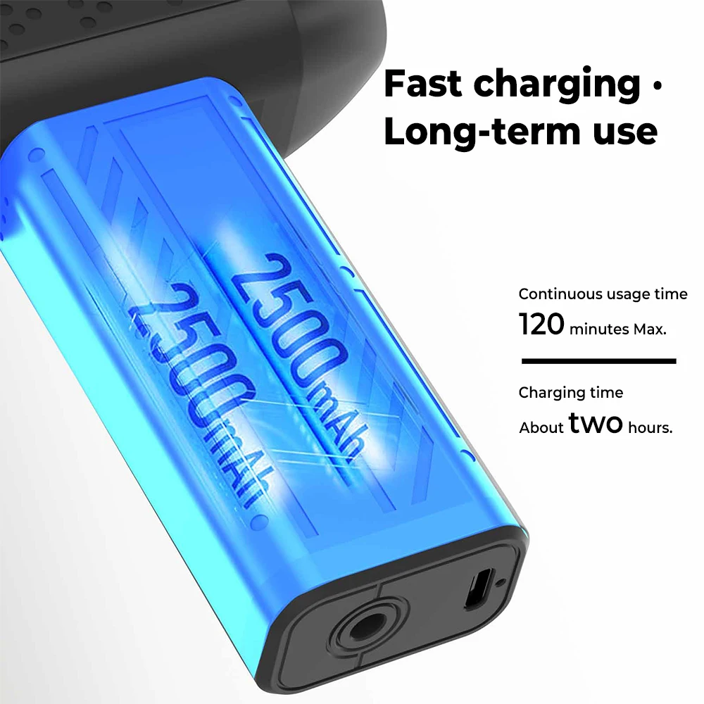 150,000 دورة في الدقيقة منفاخ الهواء الكهربائية توربو مروحة عنيفة فرش السيارات عالية السرعة توربو مروحة نفاثة USB قابلة للشحن منفاخ غبار قوي #6