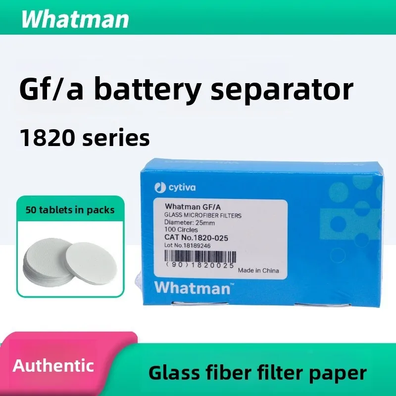 Whatman GF/A Glass Fiber Filter 1820‑025‑125, Glass Microfiber Membrane, Battery Separator for Lab Research