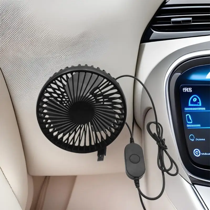 

3 Speed USB Car Fan With Strong Wind Power And Quiet Operation For SUV Truck And Sedan F19E
