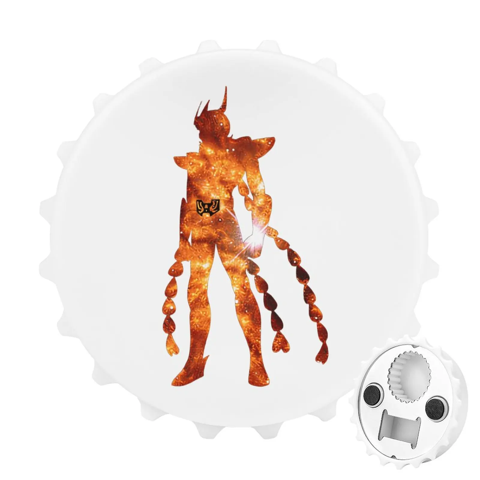 

Refrigerator Magnet Bottle Opener Magnetic Attraction Alloy Material Customization Saint Seiya Bronze Saints Phoenix Ikki Goods