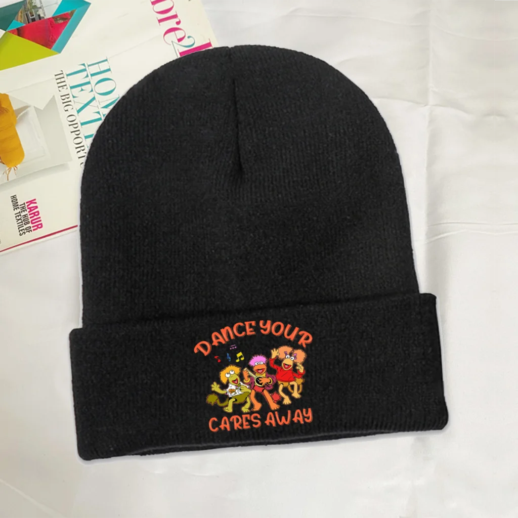 

Fraggle Rock TV Skullies Beanies Caps Singing Knitted Winter Warm Bonnet Hats Unisex Ski Cap