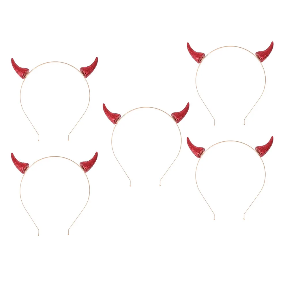 

5 шт. обручи для волос на Хэллоуин, шикарная повязка для волос, праздничная одежда, экологический сплав цинка, прочные детали, идеально подходящие для вечеринок, косплея