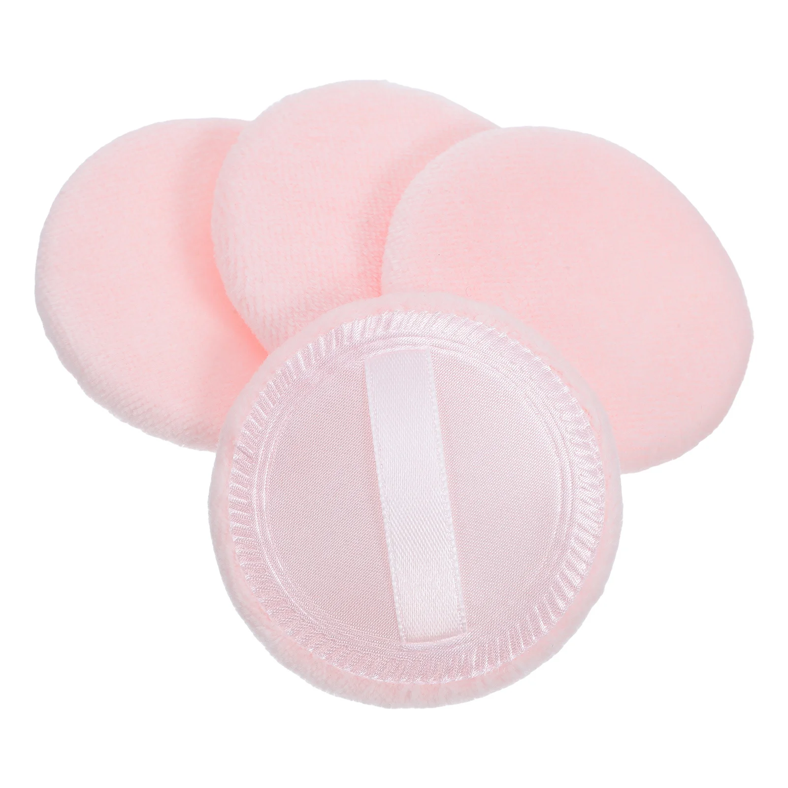 4 stuks losse poederdons zachte huidtoepassing gemakkelijke foundation make-up tool voor gezichtscosmetica M-formaat