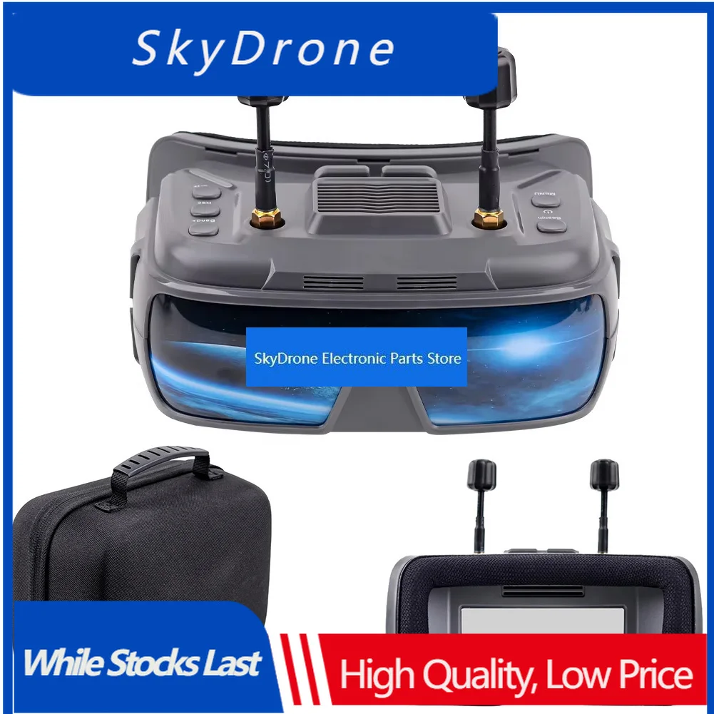 SkyDElVR200 3.5 Inch FPV Goggles 5.8G Analog With DVR 40CH 1024 * 600px IPS Screen Support For Analog FPV Racing Drone RC Car